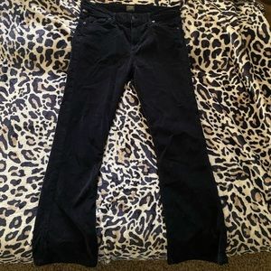 Black corduroy pants